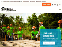 Tablet Screenshot of habitatelsalvador.org.sv